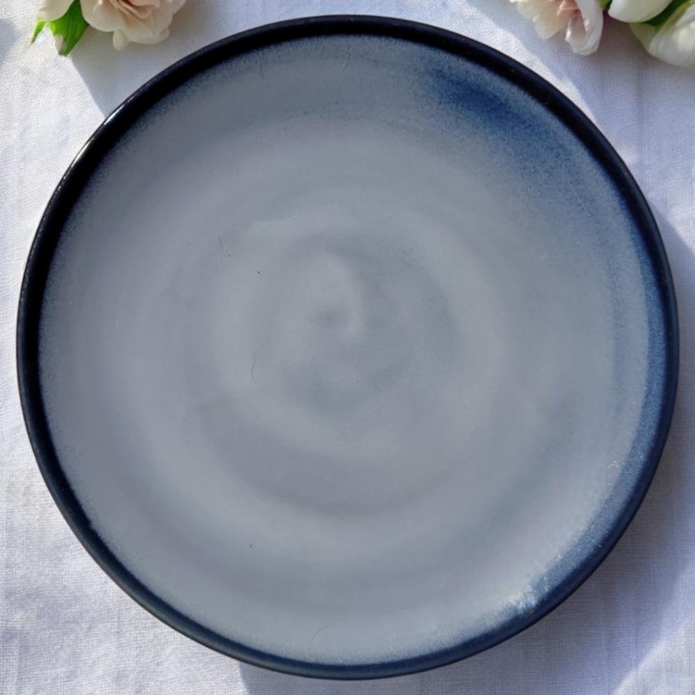 1 Nova Blue Sango Salad Dessert Plate Stoneware #4934